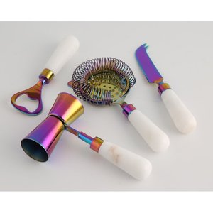 Kit de Barman Professionnel 10 Pièces en Acier Inoxydable, Meilleures Ventes, avec Shaker à Cocktails, Seau à Glace, Muddler, Jigger et Cuillère de Bar - Product Image 5