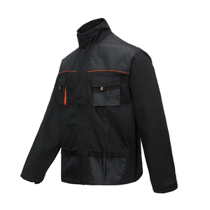 Wholesale Durable Reinforce Elbow Protective Outerwear for <b>Workers</b> Field Workshop Safety Clothing Orange Stripes Workwear <b>Jacket</b> - Product Image 1