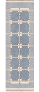 Handmade <b>Thin</b> Wool Kilim <b>Rug</b> Blue Geometric Scandinavian Flatweave Area <b>Rug</b> for Home - Product Image 4