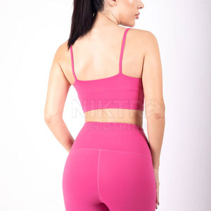 Conjunto de Yoga para Mujer, Ecológico, Transpirable, Cintura Alta, Diseño Sólido, Logotipo Frontal, Talla Personalizada, Ropa Deportiva para Gimnasio y Fitness - Product Image 3