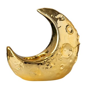 Luxury Gold Crescent Moon <b>Bakhoor</b> Burner Seed Incense Holder for <b>Oud</b> Anti-Odour Durable & Ramadan Decor - Product Image 1