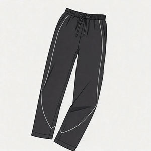 OEM Factory Custom 3m Reflective Acid Wash Solid Hooded Breathable Autumn Windbreaker <b>Jacket</b> and 100% Cotton Pants Men Tracksuit - Product Image 6