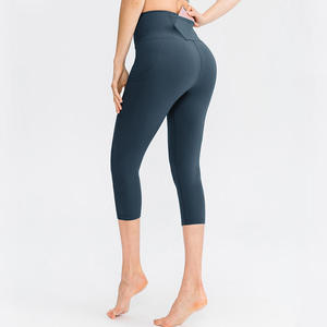 Leggings noirs taille haute pour femmes, respirants, avec poches, taille élastique, vêtements de sport - Product Image 6