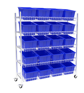 Estantería de Alambre de 4 Niveles, Estante de Almacenamiento de Acero al Carbono Cromado, Resistente, Ajustable, Apilable, Moderna, para Taller - Product Image 2