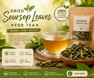 100% Pure Organic Premium Dried Graviola Soursop Leaves <b>Tea</b> Bags for Herbal <b>Tea</b> & Supplements by EXPAD - Product Image 6