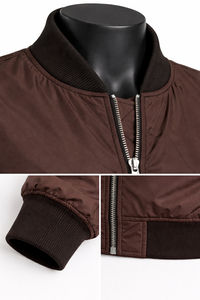 Chaqueta Bomber Premium para Mujer, Cuello Mao, Grosor Estándar, Estampada, Transpirable, Tejido de Lona Ecológico, Cómoda - Product Image 5