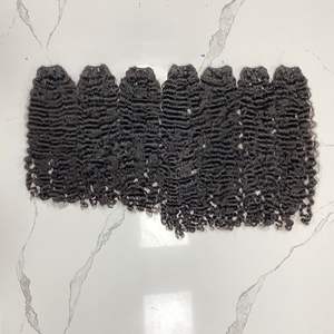 Extensiones de cabello humano sin químicos de doble estirado rizado birmano que teje la cutícula del cabello alineada Garantía de buen servicio para mujeres negras - Product Image 6