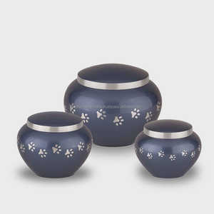 Urna de cremación Odyssey para mascotas, urna blanca para cenizas de animales, bote funerario de Metal para gatos y perros - Product Image 6