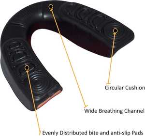 Protège-dents de boxe double couche, absorption des chocs, durable, ajustement sûr et solide, conception facile à façonner - Product Image 1