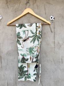 Conjunto de Pijama de 3 Piezas para Mujer, Estampado Animal Safari, Ecológico, 100% Algodón, Ropa de Dormir con Estampado de Leopardo y Cebra - Product Image 6