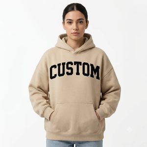 Custom Color Unisex Applique Streetwear Heavyweight Screen Printing & Embroidery Winter USA Cotton Women's Hoodies - Product Image 1