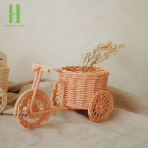 Cesta de almacenamiento de conejito de Pascua Cesta de almacenamiento de ratán bohemio Cesta multiusos tejida a mano Embalaje OEM en Vietnam - Product Image 3