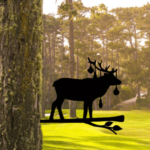 CIFbuy Scultura in Ferro a Forma di Alce, Decorazione per Giardino e Patio, TikTok per Servizio di Ritiro Temu - Product Image 1