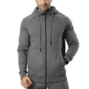 Chándales de forro polar de algodón de primera calidad para hombre, ropa deportiva, conjunto de pantalones de dos piezas, sudadera con cremallera y conjunto de Jogger para hombre - Product Image 5