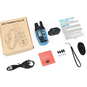 Vente chaude USB rechargeable en nylon étanche électrique anti-aboiement collier de choc pour chien avec télécommande - Product Image 6