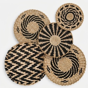 Handmade Wall Basket Decor Traditional Woven Wall <b>Hanging</b> Natural Sisal Fiber Geometric Art for Living Room Farmhouse Decor - Product Image 3