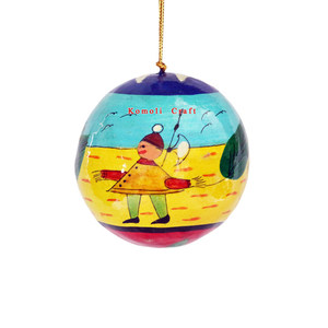 Papier de conception de fleur peint à la main, fournitures de boule de décoration de noël - Product Image 4