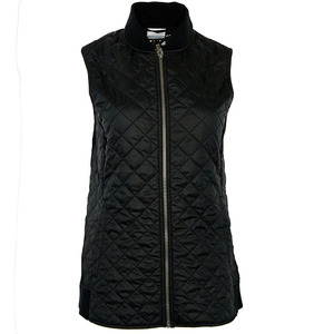 Gilet matelassé respirant pour femme, gilet bouffant épais à fermeture éclair, vente en gros - Product Image 2