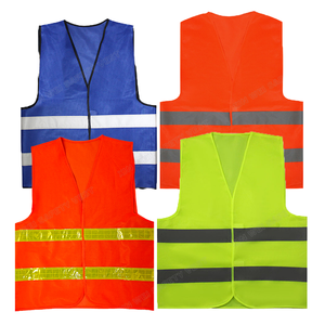 Gilet de sécurité haute visibilité réglable, réfléchissant, pour travaux en extérieur et construction - Product Image 1