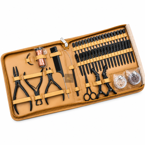 Kit Profesional de Herramientas para Extensiones de Cabello con Pinzas, Clips de Seccionamiento, Peine, Tijeras y Micro Anillos - Product Image 1