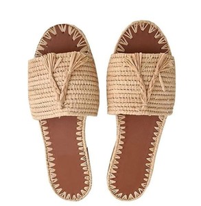 Chaussures marocaines en raphia, pantoufles en raphia, cadeau d'anniversaire, pantoufles traditionnelles en raphia, babouches en raphia, cadeau pour elle, raphia fait main - Product Image 1