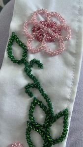 Beautiful Handmade Embroidered Beaded <b>Belt</b> with Artistic Design Modern Embroidery Thanksgiving <b>Weddings</b> - Product Image 1