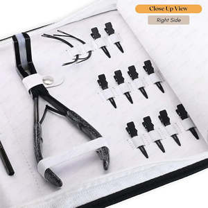 Kit de Herramientas Profesionales para Extensiones de Cabello de Acero Inoxidable de Grado Quirúrgico, Color Mate Personalizado, Alicates para Cabello, Microperlas, Pinzas de Cocodrilo - Product Image 6
