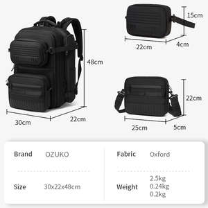 Sac à dos de randonnée imperméable Bagnex 9840 en Oxford, 20-37L, léger, pour trekking, camping et voyage, avec coussin d'air respirant - Product Image 5