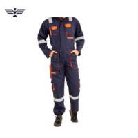 Overol de Trabajo de Algodón para Hombre, Uniforme de Seguridad Reflectante, Overol Industrial Multibolsillos con Función de Detección de Agujas