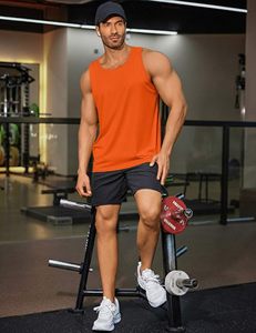 Heavyweight Stretch <b>Men</b>’s Tank Top Sleeveless Gym Vest Fitness Workout Shirt Bodybuilding <b>Singlet</b> Athletic Sportswear Custom - Product Image 3