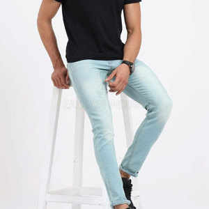 Pantalon en jean léger et confortable en coton avec coutures durables et poche classique pour les activités quotidiennes - Product Image 5