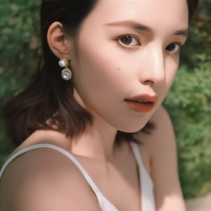 18K Gold Plated Oxidized Polish Vintage Oval Multi Stud Charm Earrings with Pearl and Diamond Casual - Product Image 3