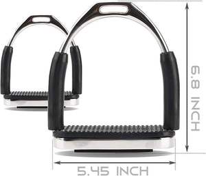 Estribos FLEXI para Equipo Ecuestre, Exquisitos Estribos de Seguridad Occidentales de Acero Inoxidable para Montar a Caballo - Product Image 2