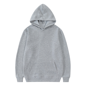 เสื้อฮู้ดดี้ผู้ชายสีน้ำเงินกรมท่า ทรงปกติ สีพื้น ผ้าฝ้ายเฟรนช์เทอร์รี่ มีกระเป๋า สไตล์ลำลอง แบรนด์ส่วนตัว - Product Image 6