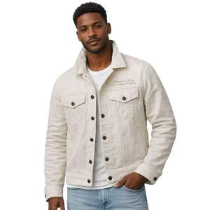Veste en jean ton sur ton avec armoiries Kappa Alpha Psi, vêtement de fraternité grecque au design classique, confort premium et coupe élégante - Product Image 1