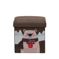 MA06 personnalisable OEM prix usine pliable Rectangle pouf boîte de rangement organisation de la maison livre enfants jouets articles divers
