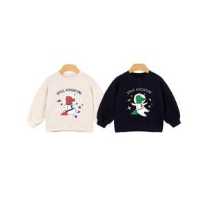 Camiseta Casual Coreana OZKIZ para Niños, 100% Algodón, Diseño de Dinosaurio, Venta al Por Mayor para Niños de 2 a 6 Años, Moda Infantil Primavera/Otoño - Product Image 1