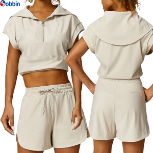Summer Hip Hop Solid Tracksuits Sets Women Casual Sports Tops <b>Yoga</b> High Waisted Outdoor Activewear Eco-Friendly Breathable - Product Image 6