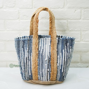 2026 Eco Chic Bohemian Jute Tote <b>Messenger</b> <b>Bags</b> Custom Pattern Ladies Handbags for Beach Party Trending Indian Supplier - Product Image 1