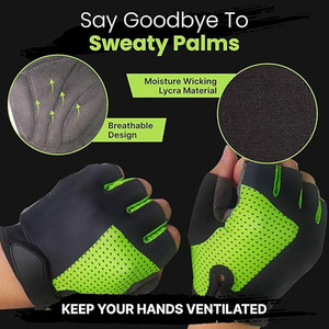 Best Performance Half-Finger Cycling Gloves Synthetic Leather Amara Breathable Sports Gloves for Racing Casual Outdoor - Product Image 3