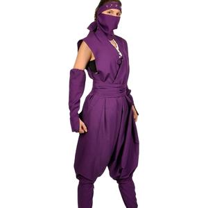 Uniforme Profesional de Ninja Morado, Conjunto de Disfraz Shinobi Shozoku para Entrenamiento de Artes Marciales, Cosplay, Halloween y Actuaciones - Product Image 1