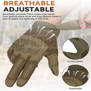 Guantes de Paintball de Cuero Hechos a Medida por el Fabricante, Protección Contra el Calor para Trabajo - Product Image 4