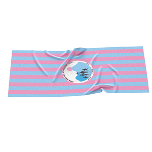 Toalla de Playa a Rayas Jack and Jill, Rosa y Azul, de Algodón y Felpa, Suave y Absorbente, Toalla de Piscina Grande, Elegante y Esencial para el Verano - Product Image 4