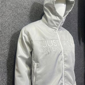 Custom Private Label Satin Nylon <b>Tracksuit</b> Men Hooded Windbreaker Set All Season Wear Jogging Suit Men Windbreaker Sets - Product Image 2