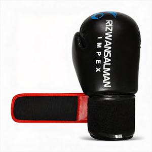 Guantes de Boxeo Profesionales Antideslizantes de 16 oz con Logotipo Personalizado, de Cuero PU, para Entrenamiento de MMA y Muay Thai, con Cierre de Gancho y Bucle - Product Image 4