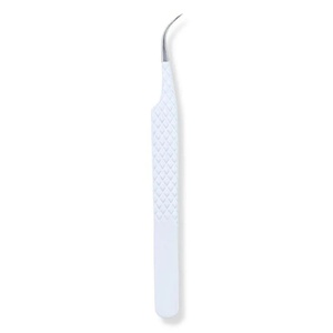 Precision Stainless Steel Eyelash Tweezers 135mm Smooth Tip for <b>Lash</b> Extension Application - Product Image 2