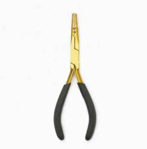 Pinzas Profesionales para Extensiones de Cabello de Acero Inoxidable de Grado Quirúrgico Color Plateado con Dientes para Uso Comercial - Ariston International - Product Image 3