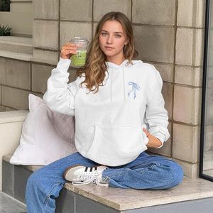 เสื้อฮู้ดผู้หญิง Weetiotio ลายคริสเตียน ลูกสาวของพระราชา พร้อมโบว์ ดีไซน์สวยงาม ลายกราฟิก 3 มิติ ข้อความจากพระคัมภีร์  เสื้อฮู้ดมีฮู้ด - Product Image 1