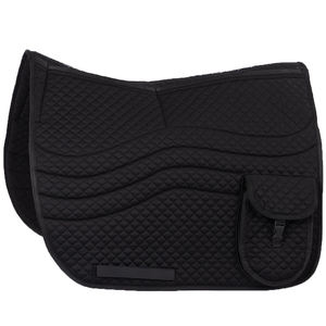 Tapis de selle anglais pour chevaux, tapis de selle matelassé personnalisé avec design respirant et anti-humidité et soulagement de la pression sur le cou de l'animal - Product Image 1