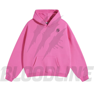 Sudadera con Capucha Unisex de Corte Regular Bloodline International, 100% Algodón Felpa, Estilo Hip Hop, Color Sólido, Bolsillo Frontal con Logotipo - Product Image 4